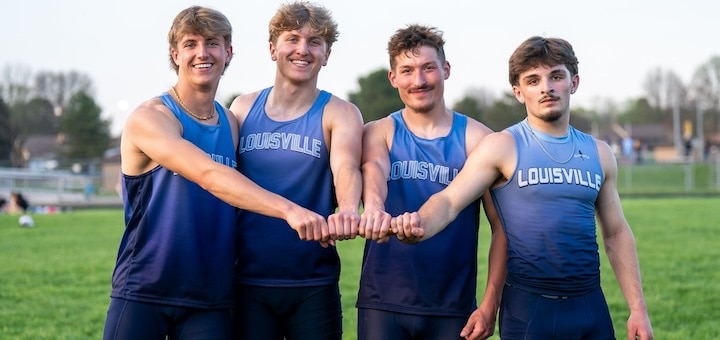 Louisville Leopards 4x100 Boys Track School Record 2026 - Everhart