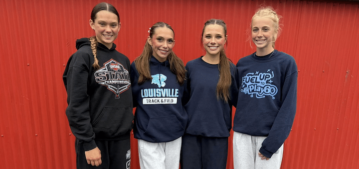 Louisville Leopards District Champion 4x800 Girls Track Team 2026