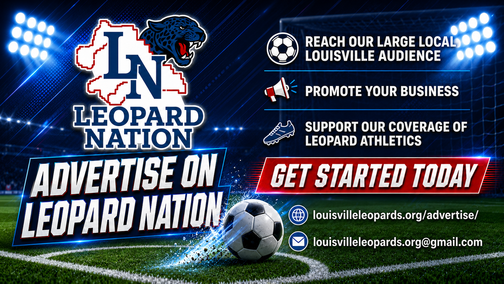 Louisville Leopards Advertising - Soccer