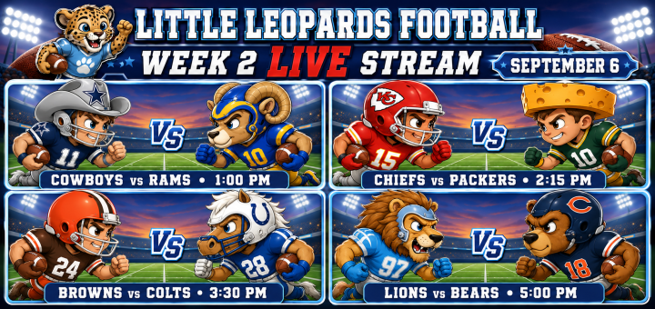 Little Leopards Football Week 2 Live Video Stream