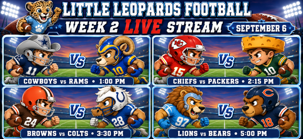 Little Leopards Football Week 2 Live Video Stream