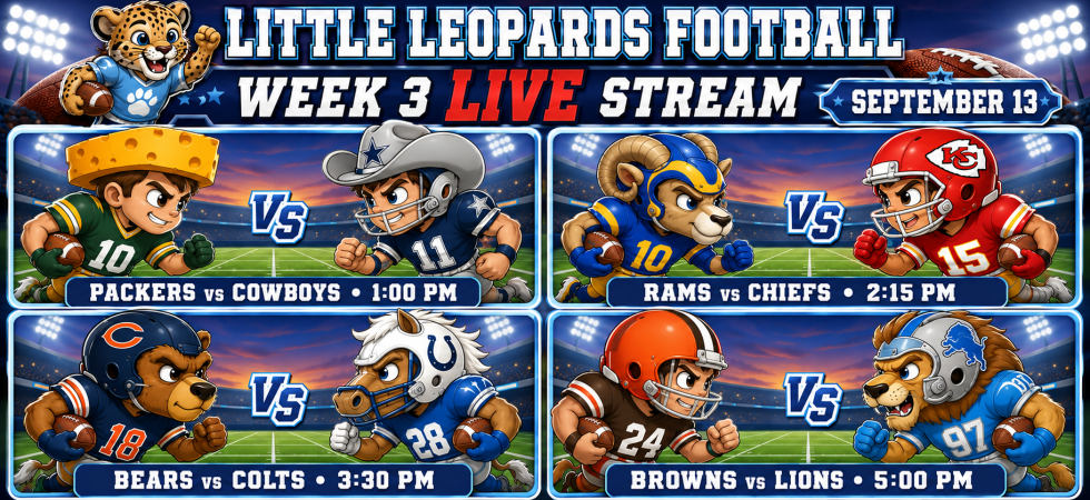 Little Leopards Football Week 3 Live Video Stream