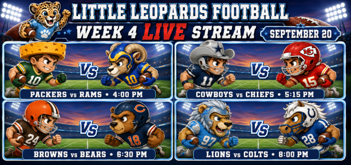 Little Leopards Football Week 4 Live Video Stream