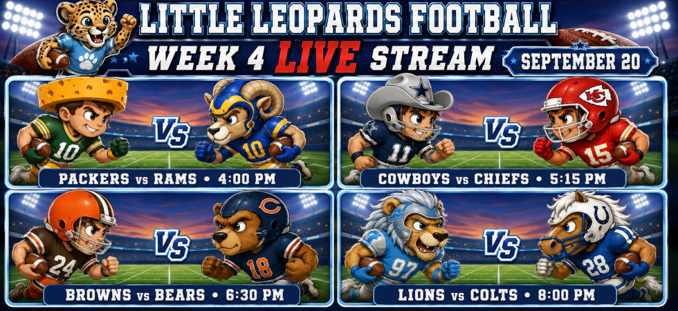 Little Leopards Football Week 4 Live Video Stream