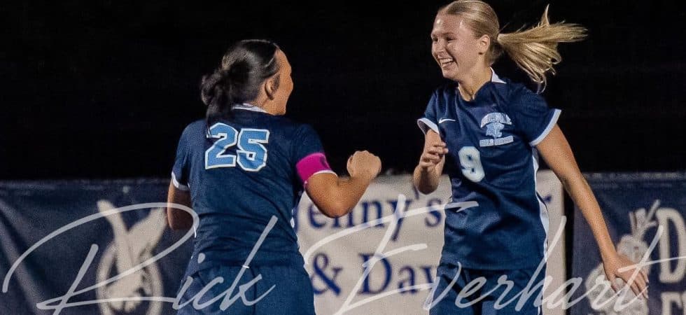 Reese Riley and Kasey Lint Louisville Leopards Girls Soccer 2025 Vs. Lake Blue Streaks - Everhart