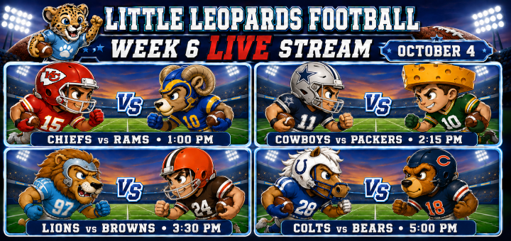 Little Leopards Football 2026 Week 6 Live Video Stream