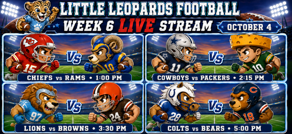 Little Leopards Football 2026 Week 6 Live Video Stream