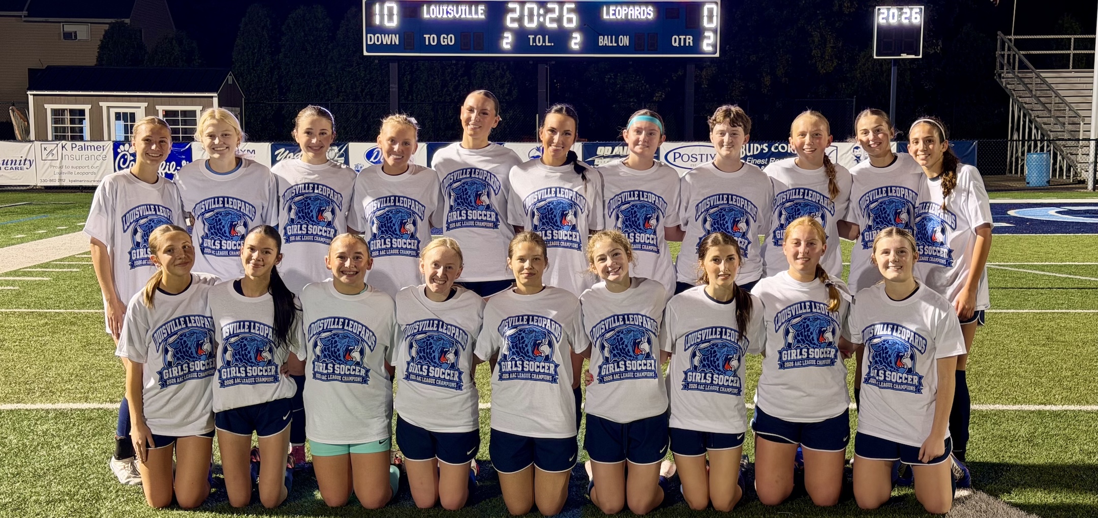 Louisville Leopards Girls Soccer 2026 AAC Champions Team Only